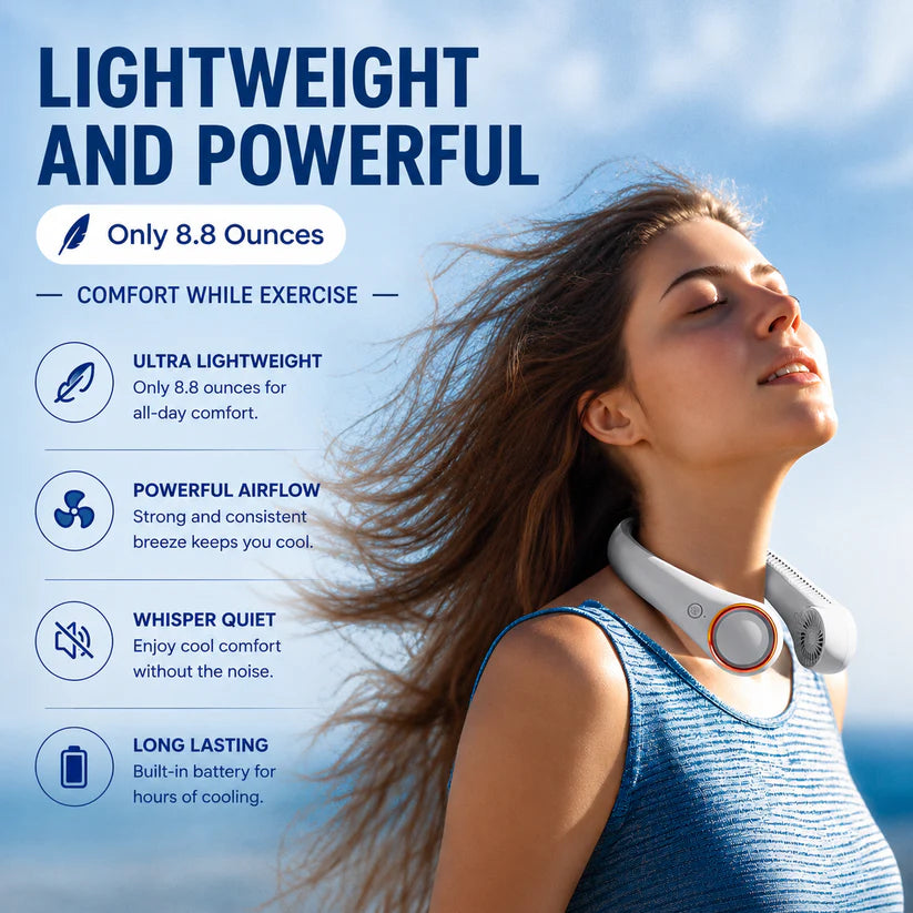 Kozyvel™e Premium Portable Neck Fan
